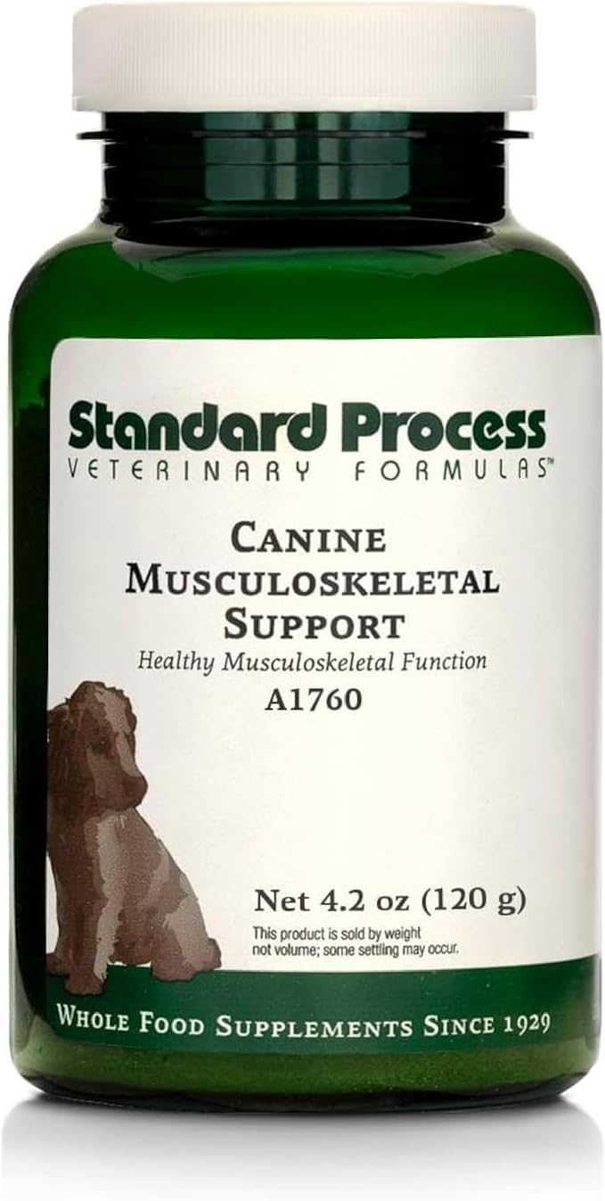 Standard Process Canine Musculoskeletal Support - Bone & Joint Health Formula for Pets - Canine Musculoskeletal Support Supplement - Supplement for Dogs to Aid Joint Comfort & Muscle Health - 120 g