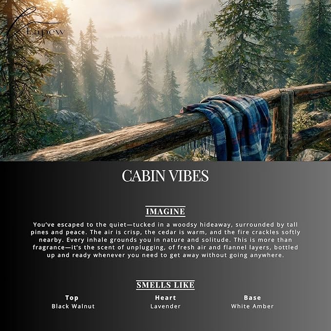 Cabin Vibes Carpet Freshener Powder: Powerful Odor Eliminator for Home, Upholstery Deodorizer, Carpet Deodorizer, Pet Urine, Cat Litter Box - Autumn Woods Fragrance