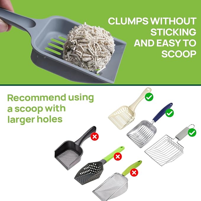 18lbs Tofu Cat Litter Clumping, Flushable, Dust-Free, Low Tracking, Lightweight, Ultra Absorbent and Fast Drying, 100% Natural Pea Husk Kitty Litter Solubility in Water, (9lbs×2bags)