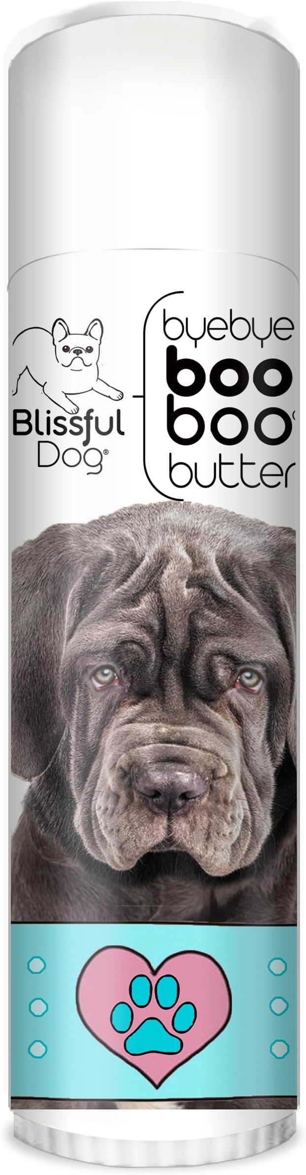 The Blissful Dog .50 oz Tube Neapolitan Mastiff Booboo Butter