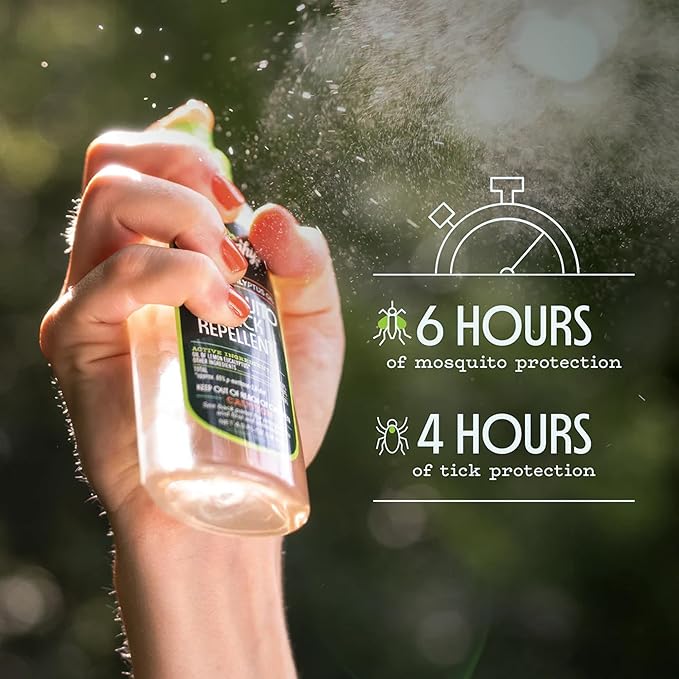 Murphy’s Naturals Mosquito & Tick Repellent, Plant-Based DEET-Free Spray, Outdoor Essentials Kit 3-Pack, 1x4-ounce + 2x2-ounce Pumps, Limited Edition