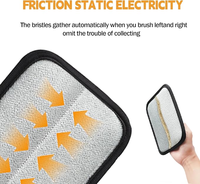 2 pcs Electrostatic Gloves Pet Hair Removal, 2025 Pet Hair Remover Glove,Cat Grooming Gloves,Reusable Pet Hair Remover Tool for Clothing, Couch, Carpet, Car Seat (2 pcs)