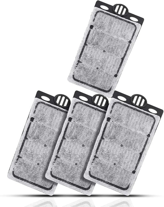 4pcs Aquarium Waterfall Reptiles Turtle Filter Cartridges Replacement Waterfall Filter only Ultra-Activated Carbon with Whisper Technology (4pcs Filter Cartridges)