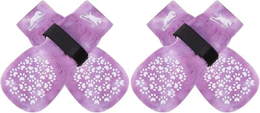 EXPAWLORER Anti Slip Dog Socks to Prevent Licking Paws, Dog Shoes for Hot Pavement, Dog Booties for Small Medium Large Senior Dogs, Traction Control Dog Boots & Paw Protectors for Hardwood Floors