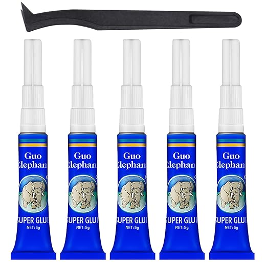 Aquarium Glue Fish Safety, 5Pcs Coral Reef Glue for Plants Moss, Coral, Stone, Wood Aquascaping, Quick Drying (5)