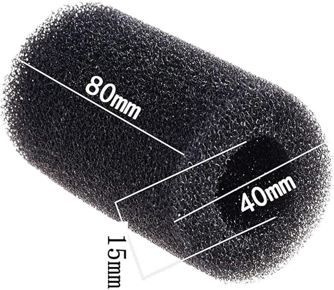 12 Pieces Black Pre-Filter Sponge Foam Roll Accessories for Aquarium Fish Tank