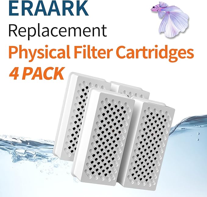 Filter Media Replacement Physical Filter cartridges Smart Fish Tank 4-Pack (4pack Physical Filter)