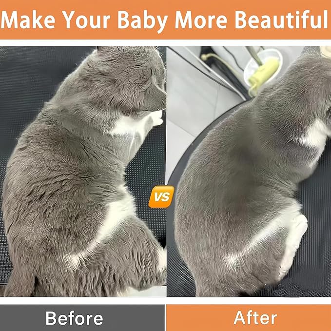 4 in 1 Cat Steam Brush,cat brushes for indoor cats,Rechargeable Steam Cat with Steam,Anti-Static Steam Pet Brushes for Dogs Cats(Khaki)