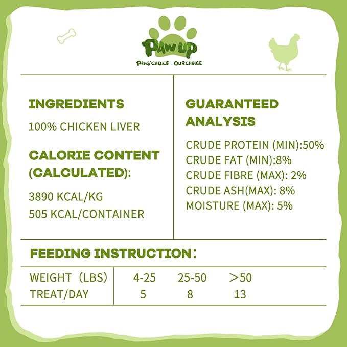 Freeze Dried Chicken Liver Pet Treats, High Protein Freeze-Dried Pet Food for Dogs, Cats, Fresh Ingredient Snacks, 4.6 oz, Rawhide Free&Grain Free