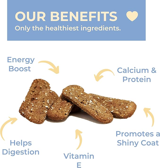 Peanut Butter Crunchy Dog Treats Natural Human Grade Non-GMO Dog Biscuits Made in USA (8oz)