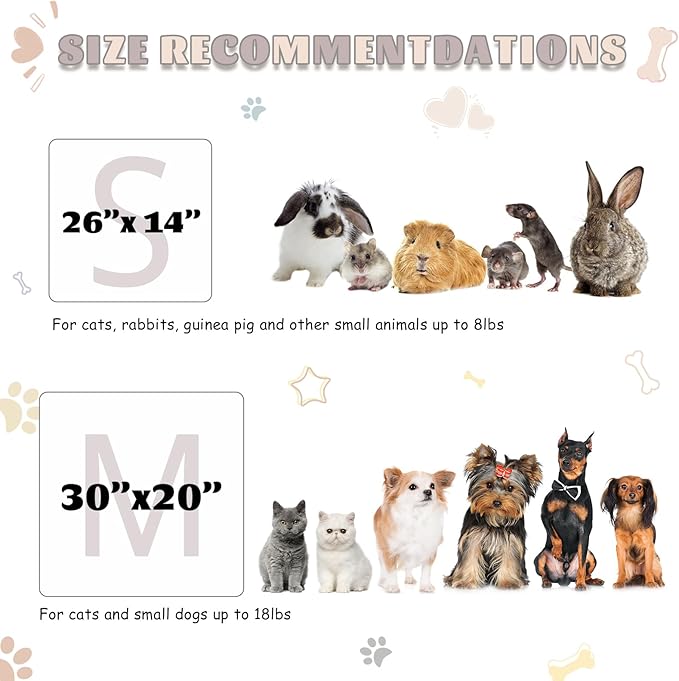 6 Pack Guinea Pig Cage Liner, Washable Guinea Pig Fleece Blankets Beding Accessories, Flannel Throw Warm Sleep Mat, Pet Pee Pads for Small Animal Hamster Rabbit Puppy Cat (26x14 Inch)