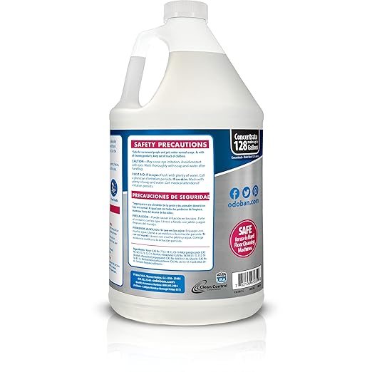 OdoBan Pet Solutions No Rinse Neutral pH Floor Cleaner Concentrate, Made in the USA, Splash O' Citrus Scent, 4 Gallons