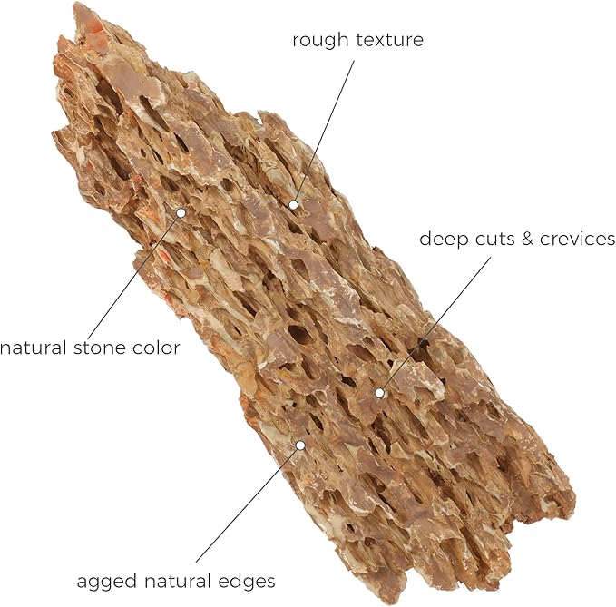 18-20 Inches Natural Dragon Stone 1 PCS Ultra Large Aquarium Rocks for Aquascaping, Aquarium Landscaping, Terrariums, Fish Tank Decoration, Vivariums, Paludarium, Amphibian Enclosures