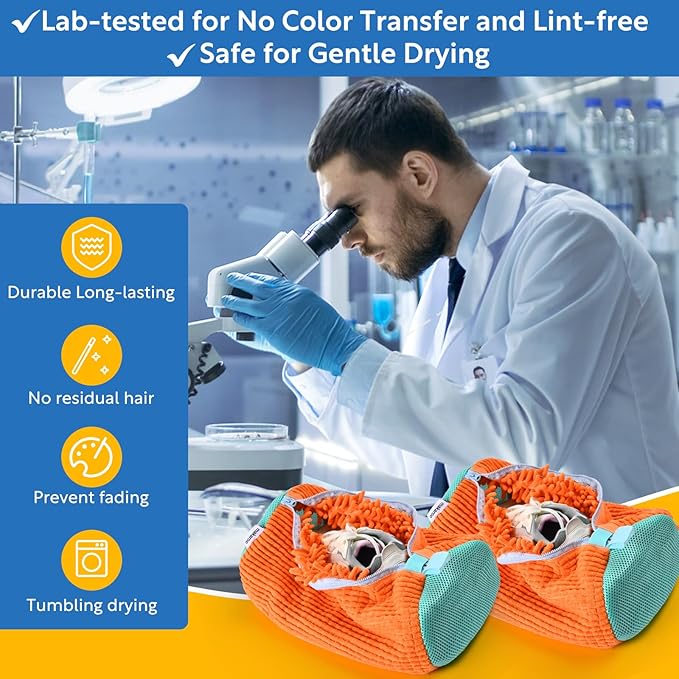 Shoe Bag For Washing Machine Laundry Shoe Bag 2 PCS Set Orange, Sneaker Trainer Tennis Shoe Washing Machine Bag, Shoe Washing Bag Fluffy Fiber Inside, Large Size Shoe Laundry Bag, Shoe Cleaning Bag