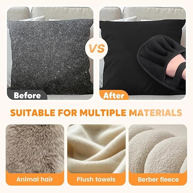 5-Pack Pet Hair Removal Gloves,Electrostatic Pet Hair Remover Tool,Dog Hair Remover Furniture Reusable & Washable Grooming Mitts,Lint & Fur Remover for Clothes, Carpets, Car Seats