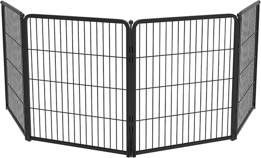 FXW Homeplus Unleashed Indoor Dog Playpen - Stress-Free and Safe Play, Heavy Duty 32 Inch 4 Wire Panels Dog Pen for Small and Medium Dogs, Black│Patented