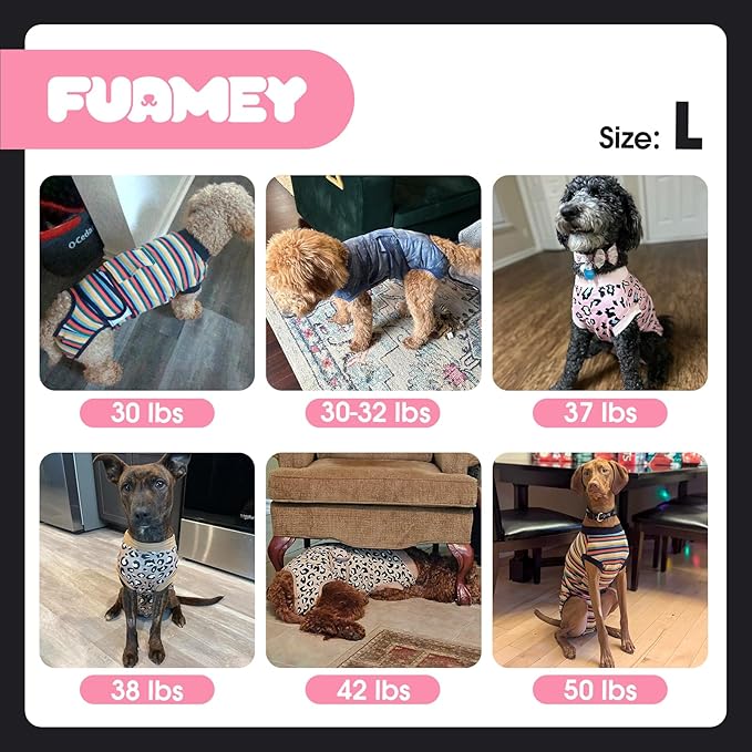 FUAMEY Recovery Suit for Dogs After Surgery,Soft Breathable Dog Bodysuit E-Collar & Cone Alternative Surgical Suit,Male Female Dog Neuter Spay Suits Anti Licking Wounds Onesie Blue Tie Dye L