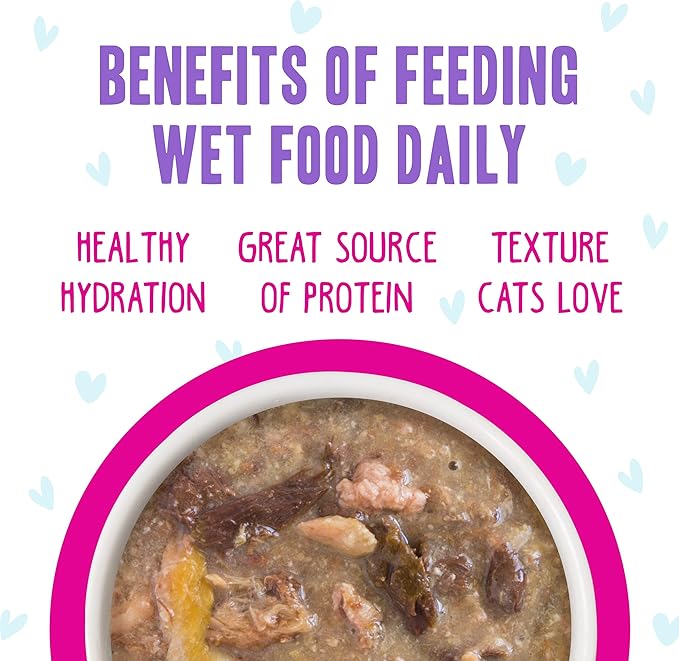 Weruva B.F.F. OMG - Best Feline Friend Oh My Gravy!, Lots-O-Luck! with Duck & Tuna in Gravy Cat Food, 5.5oz Can (Pack of 8)