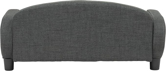 Paws & Purrs Multi-Cat Sofa Elevated Pet Bed for Indoor Cats Raised Cats Couch with Removable Washable Mattress Cover for Kittens, Dogs - 35.5" Wide, Gray