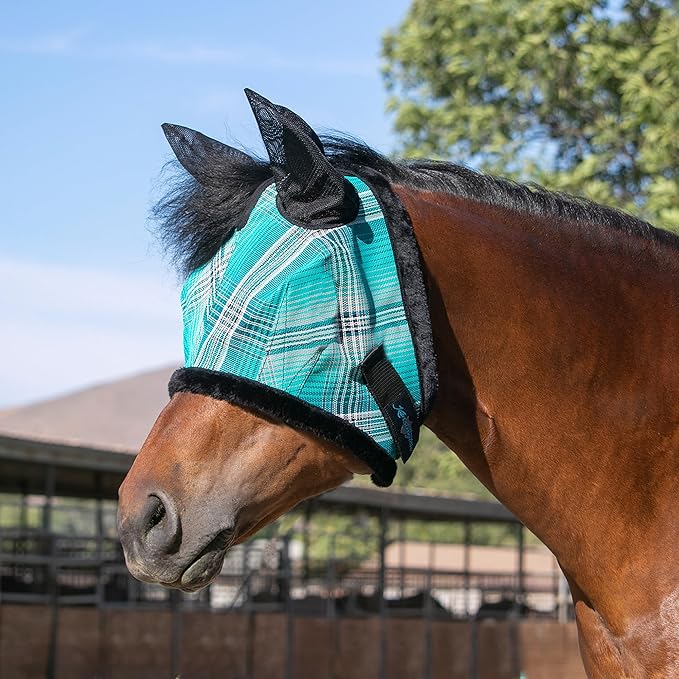 Kensington Signature Fly Mask w/Plush Fleece & Ears w/Forelock Hole Size
