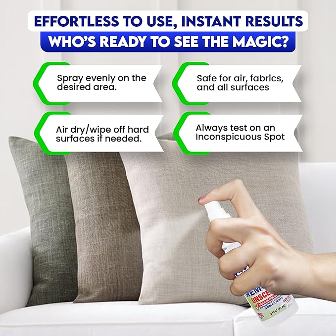ZORBX Unscented Mini Odor Eliminator Spray – Used in Hospitals & Healthcare Facilities | Advanced Trusted Formula | Tag Along, Lightweight and Travel-Friendly Odor Remover - 2 Oz