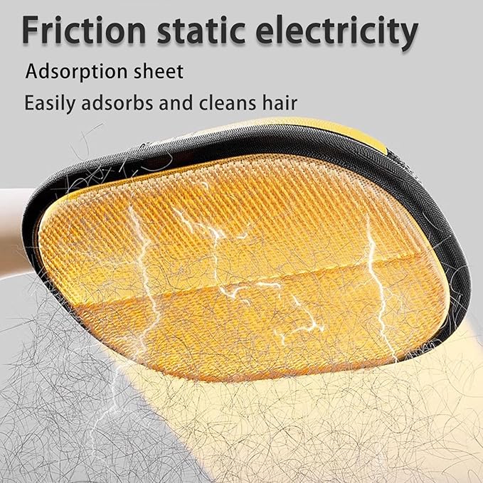 2 Pcs Pet Hair Remover Glove, 2025 Upgrade Reusable Double Sided Electrostatic Gloves Pet Hair Remover, Washable Pet Grooming Gloves for Couch, Furniture, Carpet, Car Seat (2Pcs)