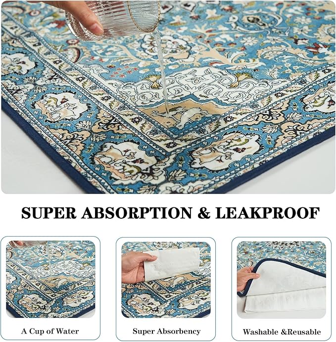 Qeils Washable Pee Pads for Dogs, Reusable Puppy Pads 72"x72" Super Absorbent Leakproof Extra Large Dog Training Pads, Non-Slip Potty Pads for Floor, Bed, Kennel, Whelping Pads Litter Mat