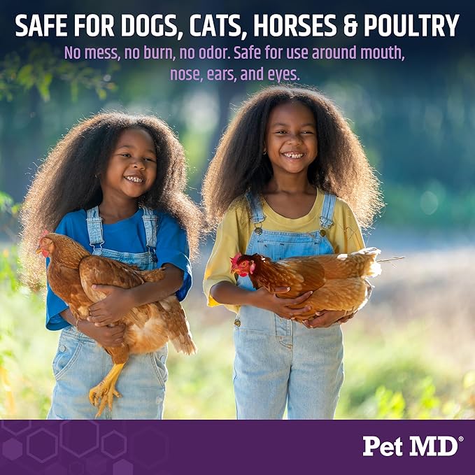 Pet MD All-in-One Derm Care - Hypochlorous Acid Spray for Dogs & All Pets - Skin Soother for Dogs & Wound Spray for Dogs - Cat Wound Care, Dog Hot Spot Remedy, & Dog Itch Relief - 4oz