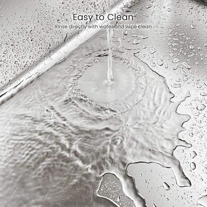 Enclosed Stainless Steel Cat Litter Box with Lid, XL Metal Litter Box for Big Cats, Extra Large Cat Toilet with High Side, Non-Stick, Anti-Leakage, Odorless, with Cats Litter Mat & Litter Scoop