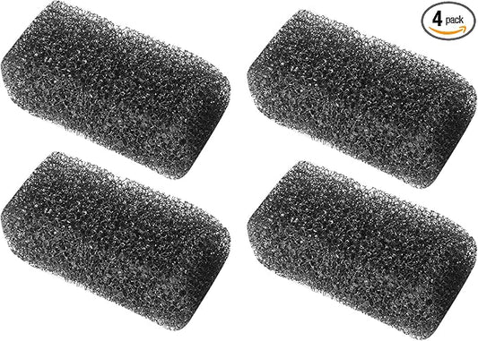 FEDOUR 4PCS Replacement Aquarium Biochemical Sponge for 3W Aquarium Filter, Aquarium Filter Sponges for Replacement (Sponge 4pcs for 3W)