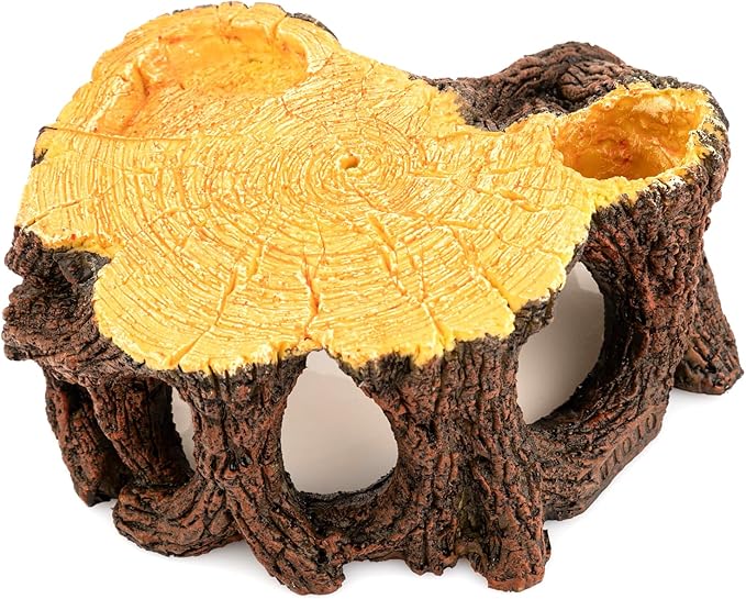Reptile Hide Cave, Naturalistic Terrarium Décor, Safe Hideout for Ball Pythons, Bearded Dragons, Leopard Geckos