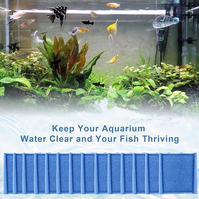 12 Pack Replacement Rite-Size C Filter Cartridges Compatible with MarineLand Penguin PRO Power Filters 275/375 & Original 200/350 Aquarium Fish Tank Replacement Filter Cartridges