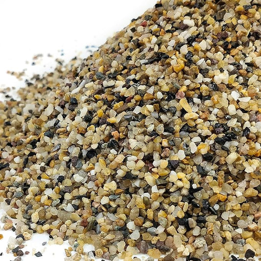 2 lbs Aquarium Sand. 1/16 Inch Coarse Pea Gravel for Fish Tank Substrate, Terrariums, Vase, Plant, Soil Cover and Outdoor Landscaping Small River Stones
