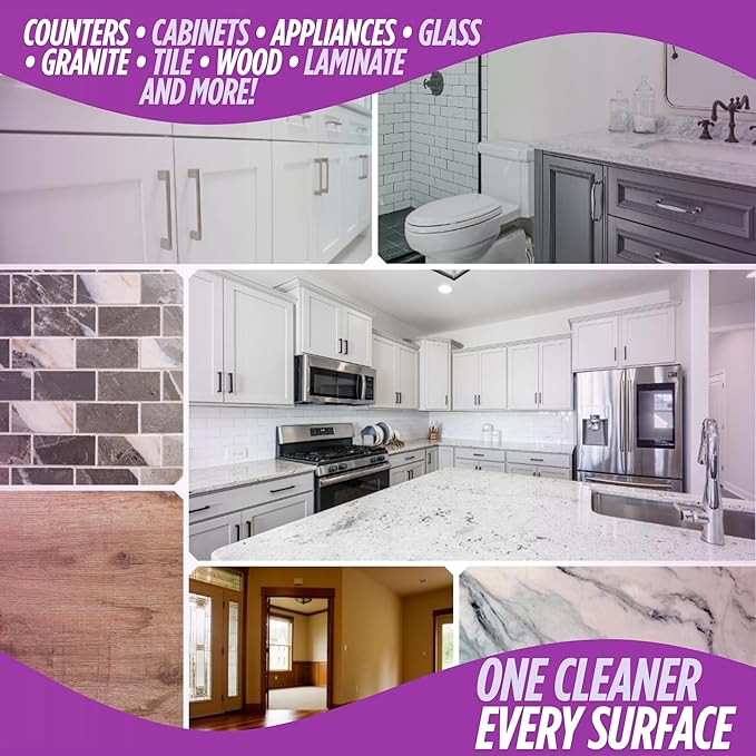 Oh Yuk All Purpose Cleaner – Multi-Purpose Hard Surface Cleaner for Kitchen, Bathroom, Counters, Stainless Steel & More - 100% Biodegradable, Vegan, Cruelty-Free (1, Spray Bottle)