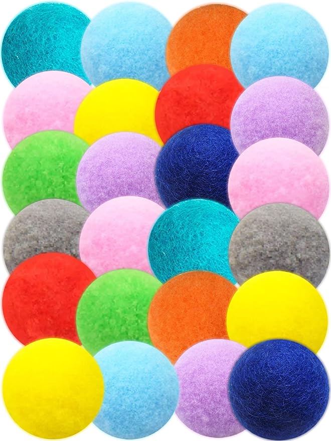 80-Pack Cat Toy Balls 10 Assorted Colors 1.25 Inch Diameter Suitable for All Cat Sizes (Cat Toys Value Pack)