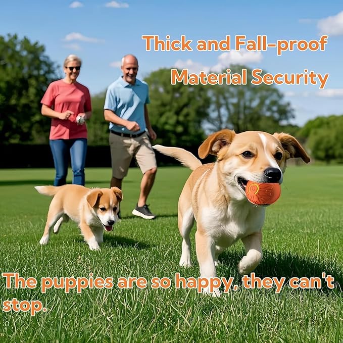 2 Pcs Interactive Dog Toys Dog Ball 2025 New Vibrating Dogs Balls Pet Bounce Bal Smart Jumping Ball