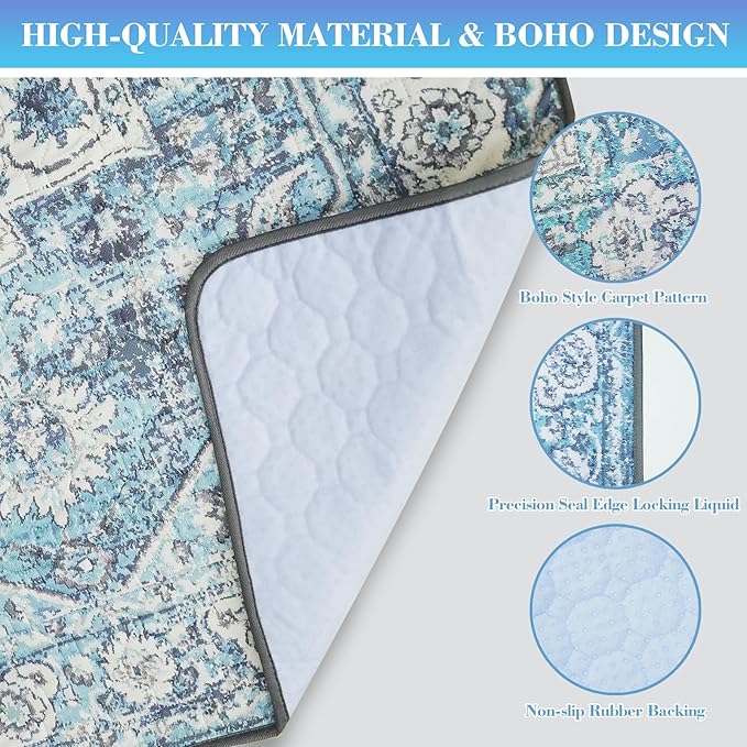 Thicken Washable Pee Pads for Dogs, Waterproof Reusable Pee Pads for Dogs，54"x72" Super Absorbent Leakproof Dog Pads, Non-Slip Potty Pads for Floor, Crate, Couch, Whelping Pads Pet Supplies