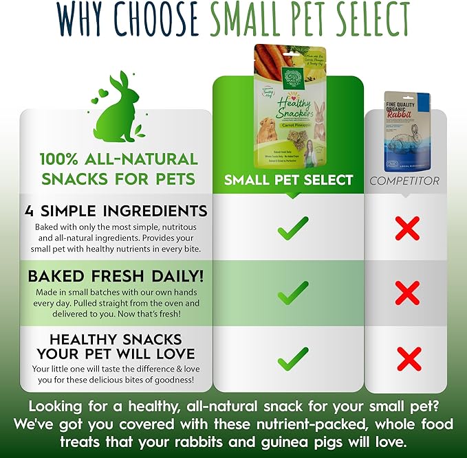 Small Pet Select - Healthy Snackers - Carrot/Pineapple