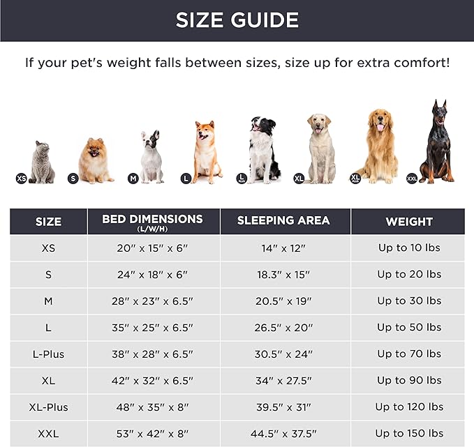 Bedsure Orthopedic Dog Beds Large Sized Dog - Washable Large Dog Cat Bed Waterproof, Comfort Dogs Couch Sofa with Washable Removable Cover, Pet Bed with Nonskid Bottom, Plaid-Brown, 35"
