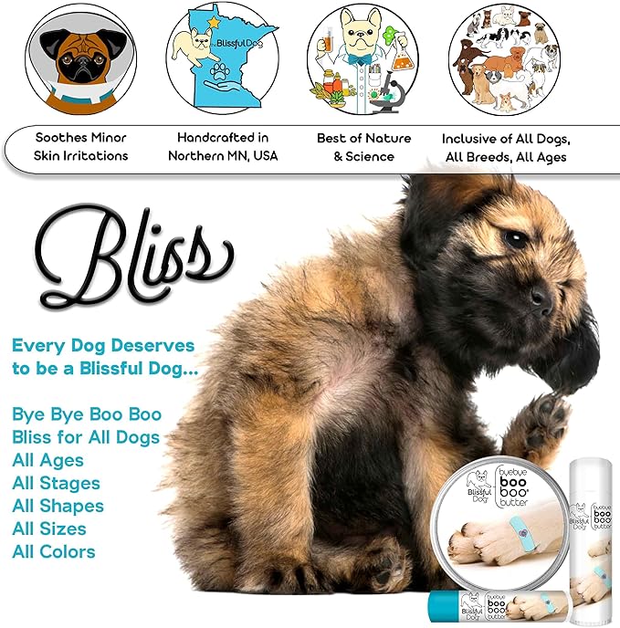 The Blissful Dog 4 oz TIN Golden Retriever Booboo Butter