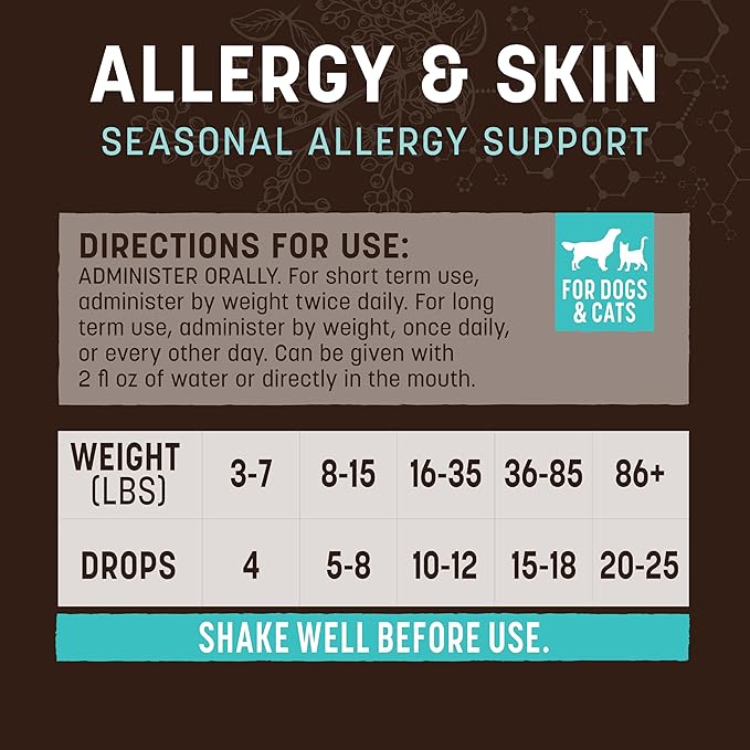 Earth Animal Herbal Remedies | Allergy and Skin | 2 fl oz