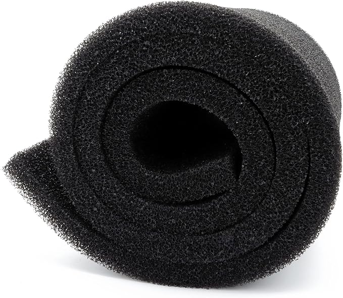ALEGI Aquarium Filter Media Foam Material Cut to Fit, 36" x 12" x 1" / 72" x 12" x 1" Bio Pre Filter Sponge Pad Sheet for Fish Tank (12" x 72" x1"-20ppi)
