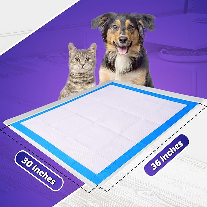 TidyFriend Silicone Pee Pad Holder Tray, 30 x 36 Inch No-Spill, Leakproof, Easy-to-Clean Pee Pad Holder for Dog (White)