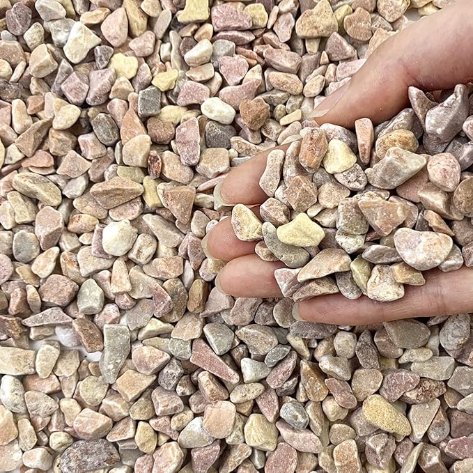 10 LB Natural Pea Gravel Small Pebbles - 3/8 Inch Decorative Pebbles for Indoor Plants,Terrarium Rocks, Outdoor Decorative Rocks, Vase, Succulent Rocks, Aquarium Gravel and Landscaping Rocks