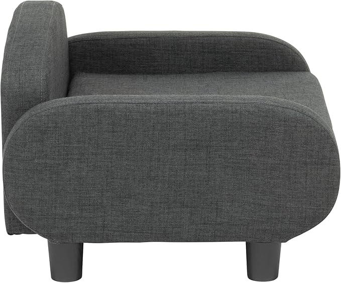 Paws & Purrs Multi-Cat Sofa Elevated Pet Bed for Indoor Cats Raised Cats Couch with Removable Washable Mattress Cover for Kittens, Dogs - 35.5" Wide, Gray