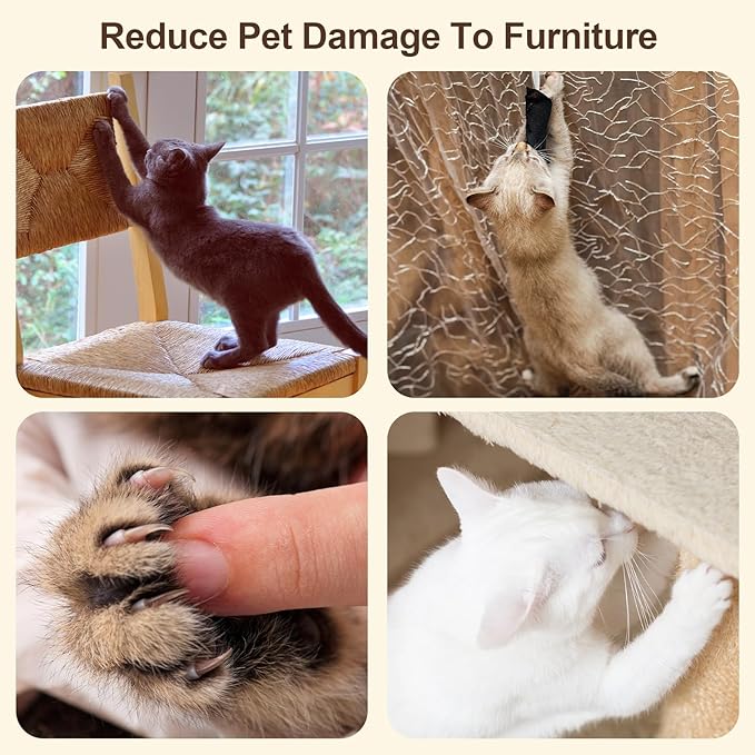 Cat Scratching Pads Sisal Pad Kitten Scratchers Ramp Kitty Scratcher Sisal Cat Scratcher Solid Wood Cats Scratching Board Platform Style (with Wooden Cat Teaser)