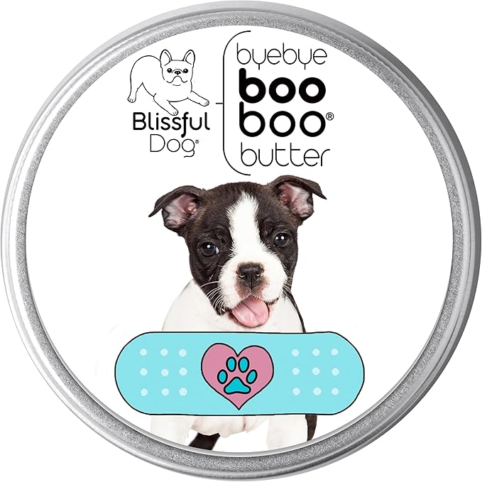 The Blissful Dog 8 oz TIN Boston Terrier Booboo Butter