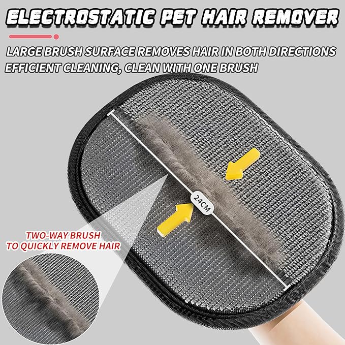 2025 New Pet Hair Removal Glove for Cats & Dogs, Grooming Gloves for Dogs, Static Removal Gloves for Pet Hair, Reusable Pet Hair Remover Glove(3)
