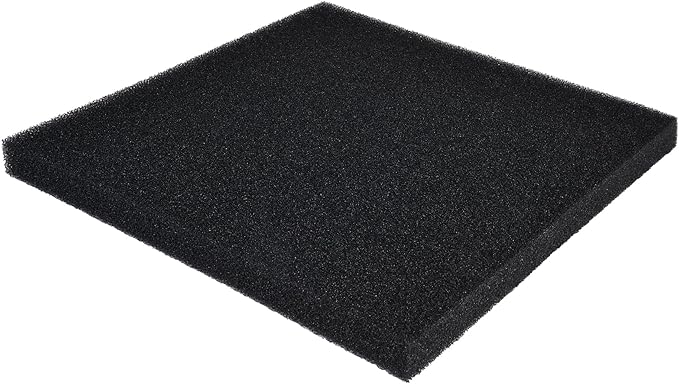 Hipanda 2 Pack Aquarium Bio Filter Sponge Pad 20"x20"x1.5",20PPI, Bio Filter Media Foam Pad Sponges, Cut-to-Size Open Cell Foam Sheet for Fish Tank