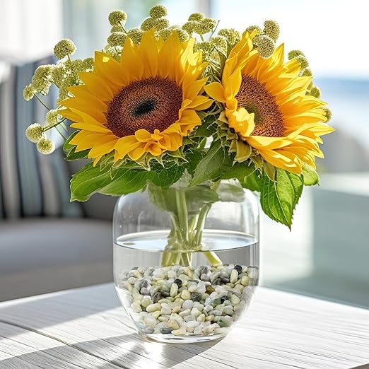 10 lbs Jade Pebbles for Indoor Plants, 3/8" Plant Rocks for Pots Indoor, Decorative Small Stones for Plants, Bamboo,Vase, Succulent, Highly Polished Small River Rocks